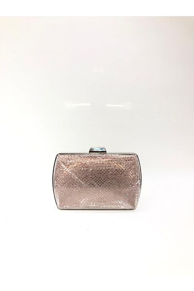 womenacs Material din țesătură din piele de șarpe de culoare aurie Rochie de seară Portofoliu Clutch Nunta Logodna Geanta de seară Henna
