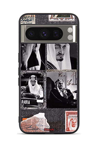 Tolwak غطاء حماية لجهاز جوجل بيكسل 8 برو، ملصق الملك فيصل العتيق