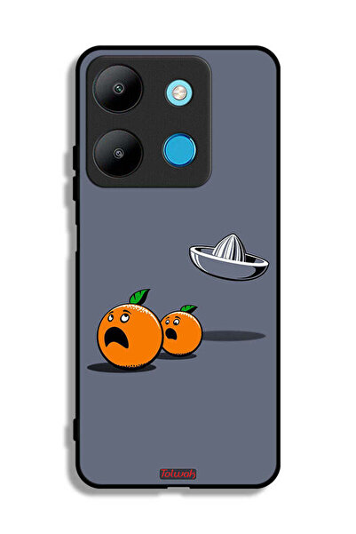 Tolwak غطاء حماية لهاتف Infinix Smart 7 بتصميم فني رقمي بسيط وفكاهي