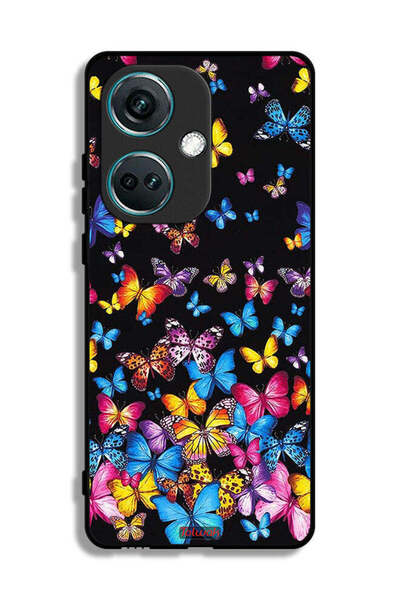 Tolwak غطاء حماية لهاتف OnePlus Nord CE3 بنقشة فراشات ملونة