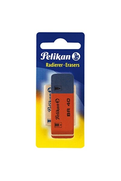 Pelikan Radiera BR40 și cauciuc WS30, culoare roșu/albastru/alb, material cau...