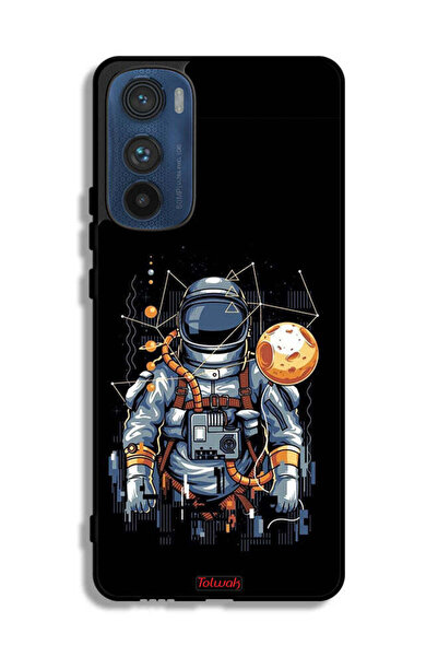 Tolwak Motorola Edge 30 Protective Case Cover Astronaut Abstract Art