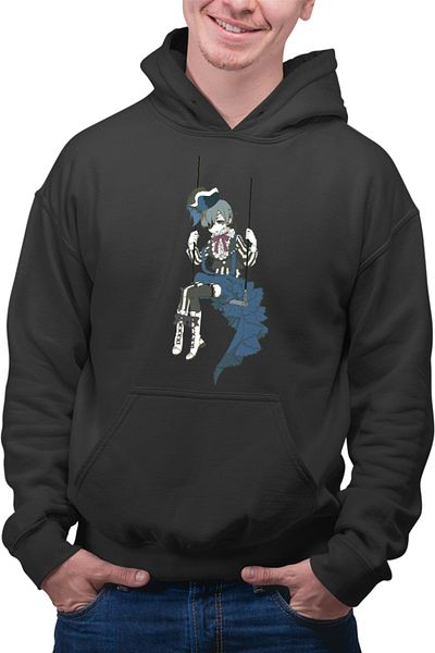 OEM Men's Hoodie Black Butler Kaori Book of Circus Cosplay