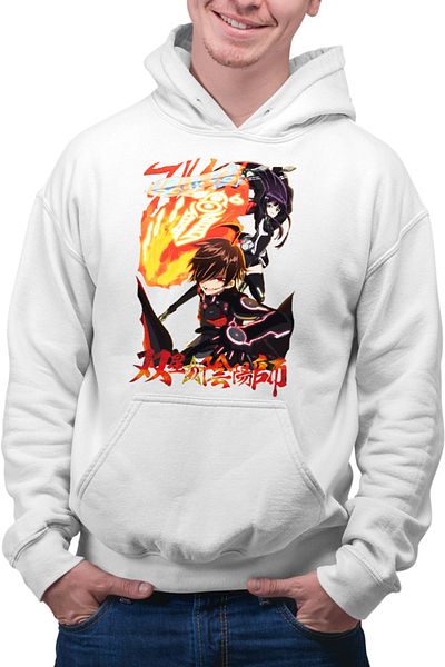 OEM Men's Hoodie Twin Star Exorcists Brother Katana Wabi Sabi