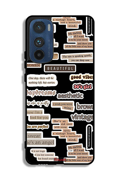 Tolwak Motorola Edge 30 Protective Case Cover Beautiful Quotes Stickers