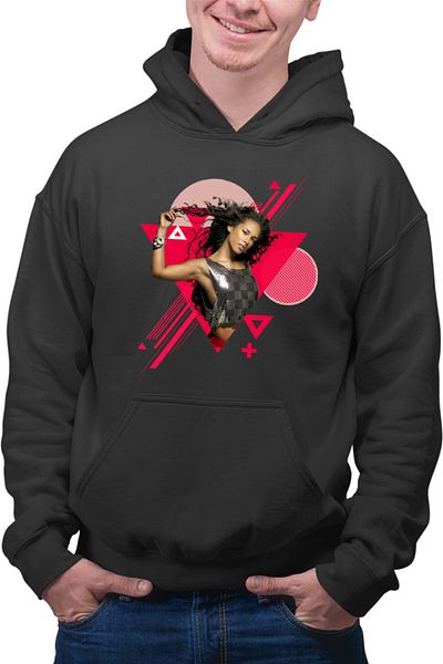 OEM Men's Hoodie Alicia Keys Music Abstract EDM Concert Lyrics