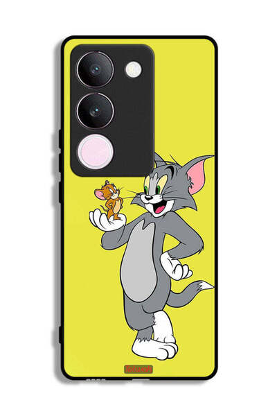 Tolwak غطاء حماية لهاتف فيفو S17 بتصميم توم وجيري