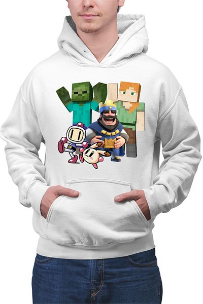OEM Men's Hoodie Minecraft Brawl Stars Bomberman Kawaii Open World