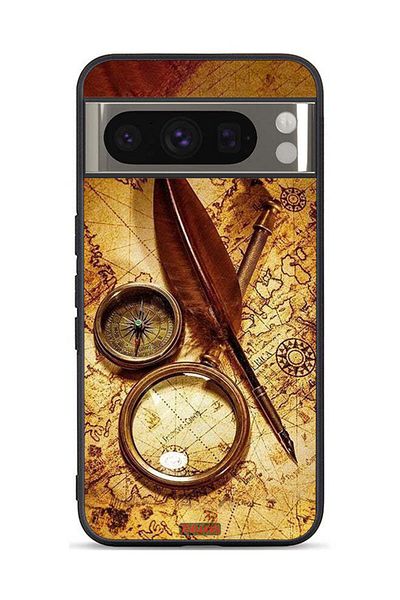Tolwak Google Pixel 8 Pro Protective Case Cover Vintage Compass