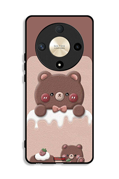 Tolwak Honor X9b Protective Case Cover Bear Strawberry