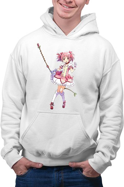 OEM Men's Hoodie Madoka Magica Kaname Bow Universe Strongest Anime