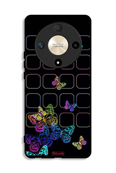 Tolwak Honor X9b Protective Case Cover Colorful Butterflies