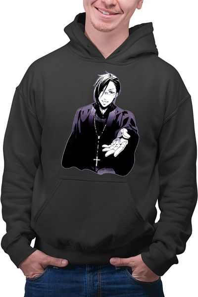 OEM Men's Hoodie Black Butler Teacher Demon Mangaka Anime