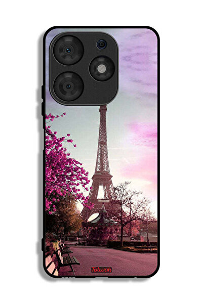 Tolwak Tecno Spark 10 Pro Protective Case Cover Eiffel Tower
