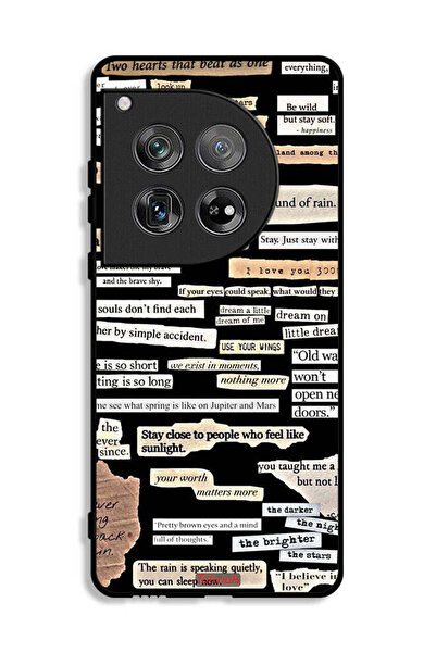 Tolwak غطاء حماية لهاتف OnePlus 12 مع ملصقات اقتباسات