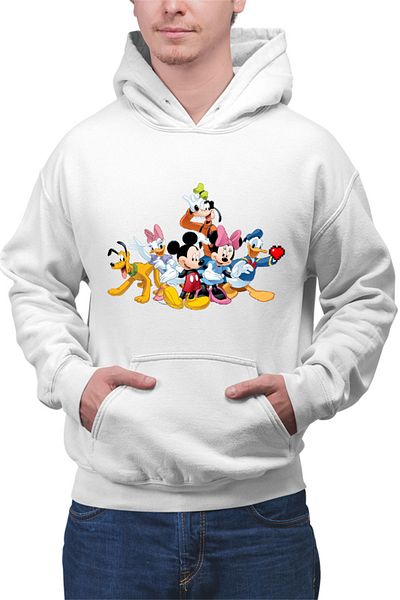 OEM Hanorac Barbati Mickey Mouse Group Photo Memory Pluto Donald Gooffy