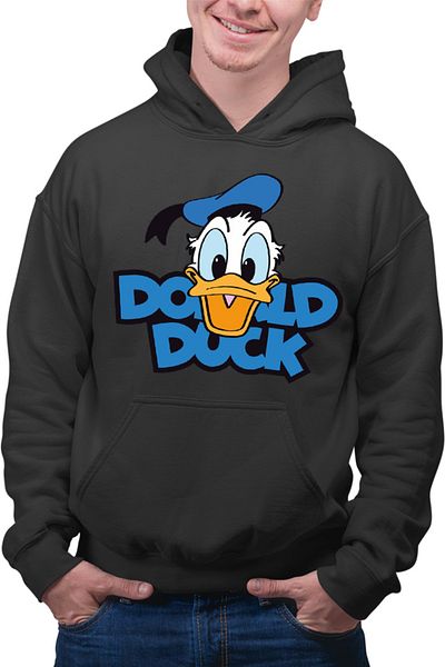OEM Men's Hoodie Donald Duck Happy Smile Cartoon Children