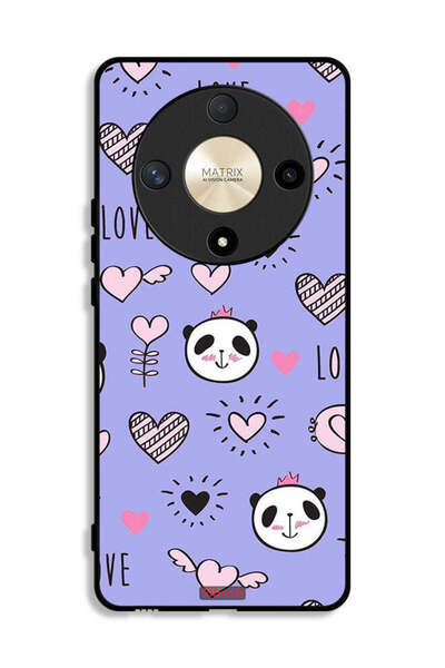 Tolwak Honor X9b Protective Case Cover Love And Panda Doodle