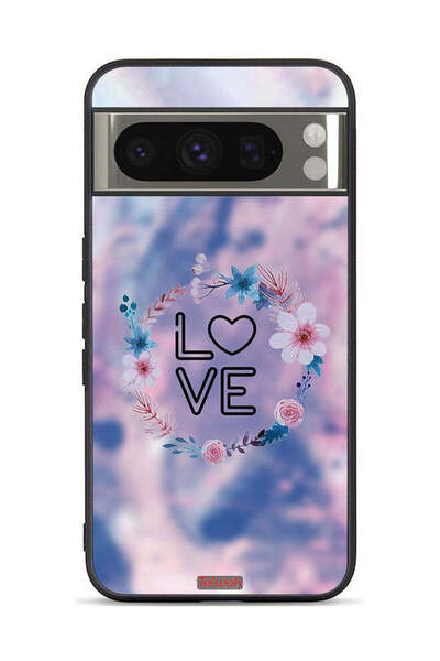 Tolwak غطاء حماية لهاتف Google Pixel 8 Pro بتصميم خاتم زهور الحب