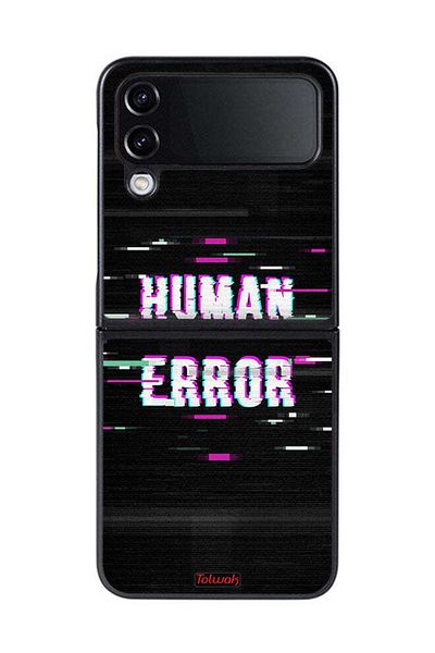Tolwak Samsung Galaxy Z Flip 4 Protective Case Cover Human Error