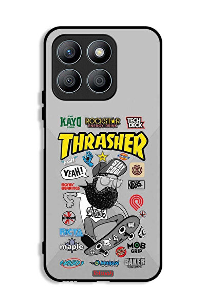 Tolwak غطاء حماية لهاتف Honor X8b مع ملصق Thrasher