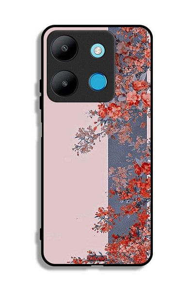 Tolwak Infinix Smart 7 Protective Case Cover Tree Leaves And Flowers Art