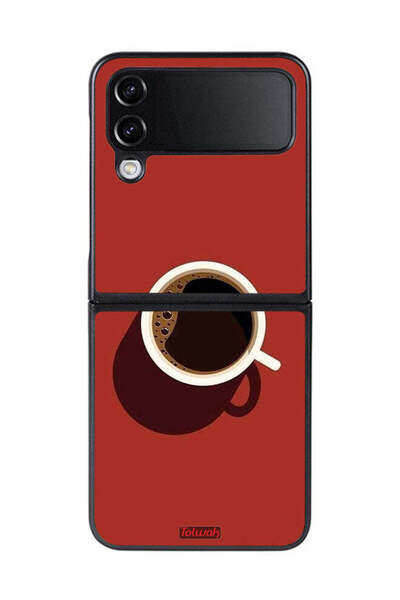 Tolwak غطاء حماية لهاتف Samsung Galaxy Z Flip 4 بتصميم فنجان قهوة