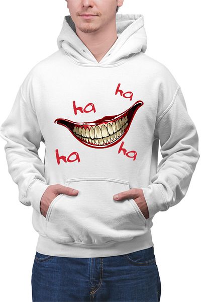 OEM Hanorac Barbati Joker Smile Laugh Psychopath Hurt Lips Self Defense