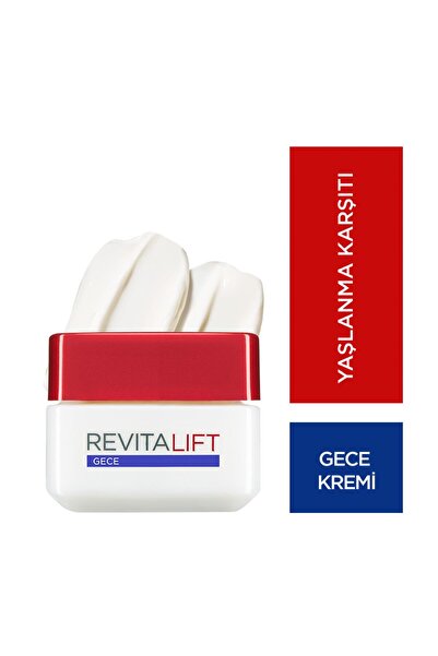 L'Oreal Paris Revitalift Yaşlanma Karşıtı 40+ Gece Bakım Kremi 50ml 3600523303526