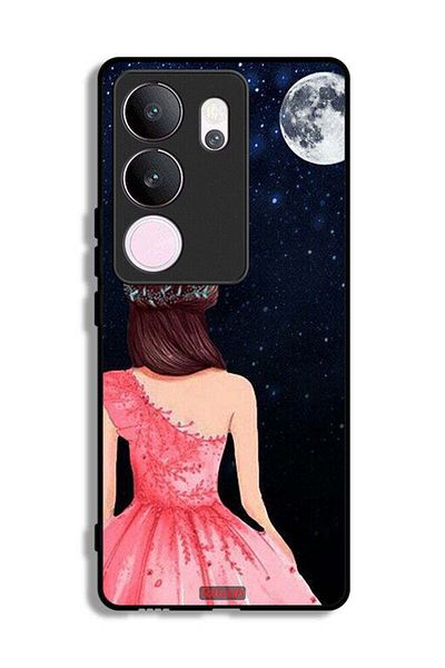 Tolwak vivo V29 Pro Protective Case Cover Girl And Moon Art