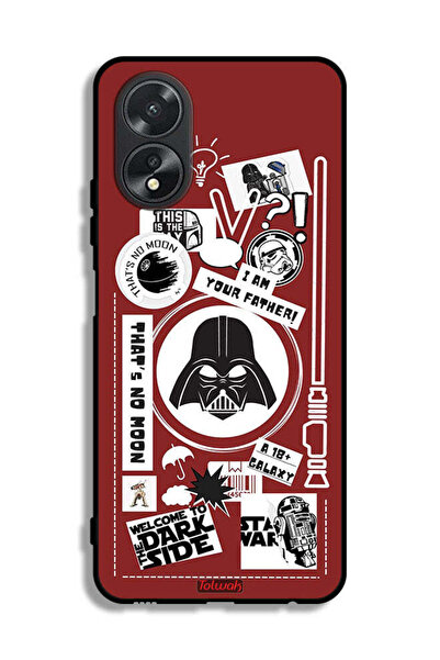 Tolwak غطاء حماية لهاتف Oppo A38 - ملصق "مرحبًا بكم في الجانب المظلم"