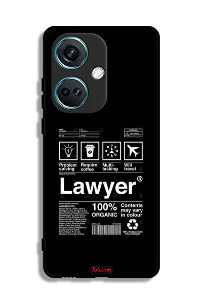 Tolwak غطاء حماية لهاتف OnePlus Nord CE3 بملصق محامٍ