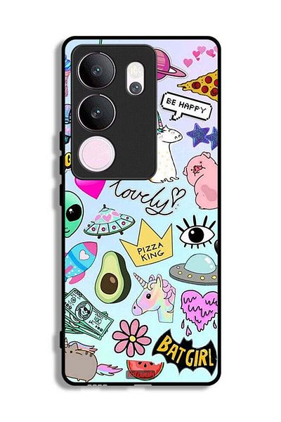 Tolwak vivo V29 Pro Protective Case Cover Lovely Stickers