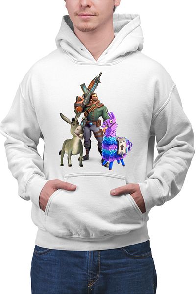 OEM Men's Hoodie Fortnite Goat Donkey Animals Hunting