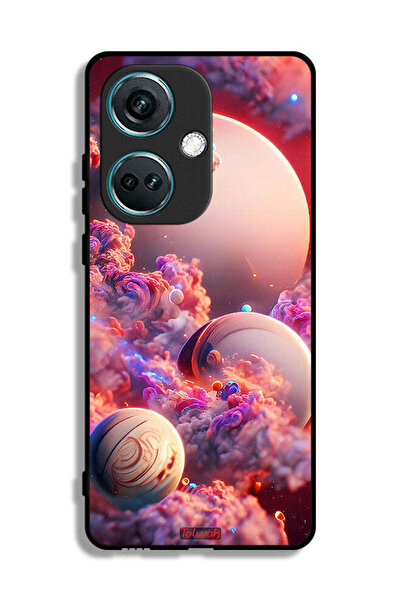 Tolwak غطاء حماية لهاتف OnePlus Nord CE3 بطبعة غيوم فنية تجريدية