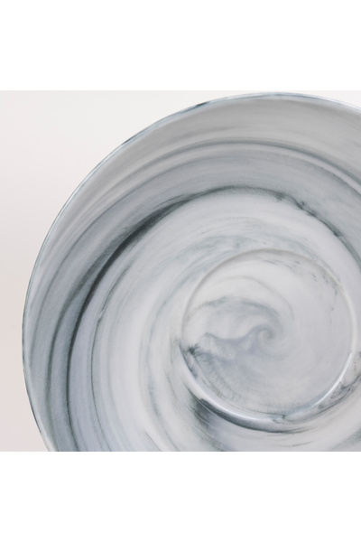 Dallaty La Mesa light grey marble Turkish coffee cups set 12 pcs