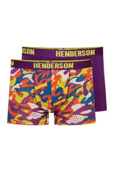 Henderson Men's boxer shorts 2 pairs & Style & Comfort combined & Elastic material & Geometric print | Spin