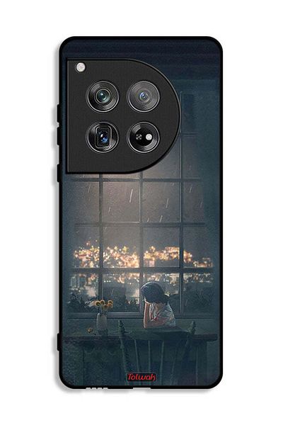 Tolwak OnePlus 12 Protective Case Cover Looking At Moon Art