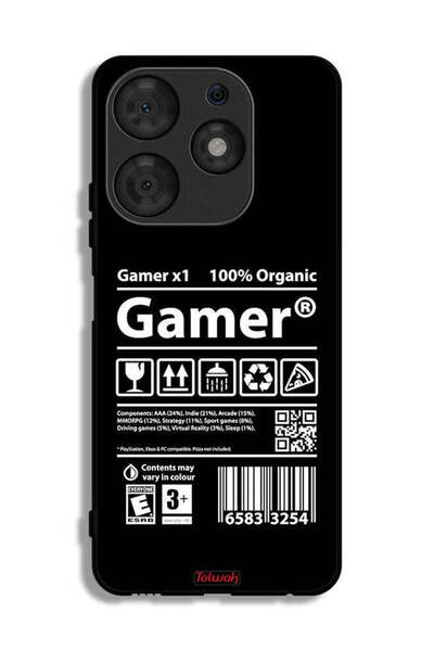 Tolwak Tecno Spark 10 Pro Protective Case Cover Gamer Sticker
