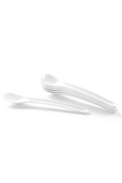 HENDI Lingură pentru ouă din plastic ABS alb, set de 6 - 441503