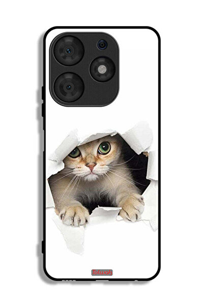 Tolwak Tecno Spark 10 Pro Protective Case Cover Cat Appearing