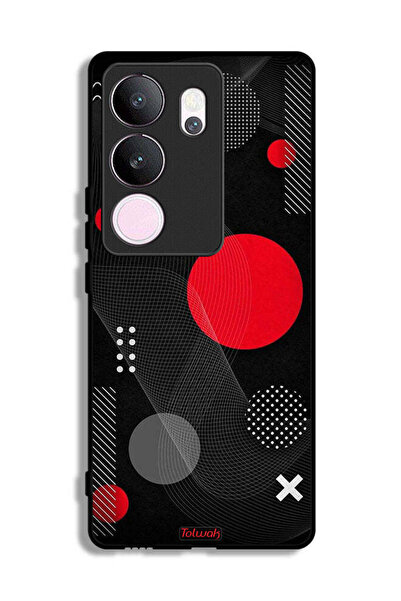 Tolwak غطاء حماية لهاتف فيفو V29 برو بنمط دائري ومتقاطع