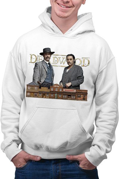 OEM Men's Hoodie Deadwood Western Cowboy Gentleman
