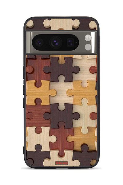 Tolwak غطاء حماية لجهاز Google Pixel 8 Pro بنمط خشبي