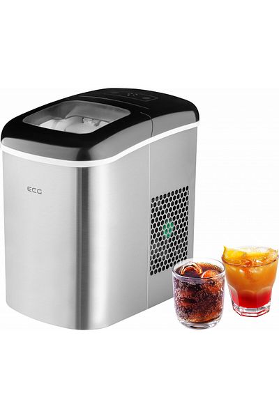 ECG Ice cube maker ICM 1253 Iceman, 2 liter tank, 120 W, stainless steel