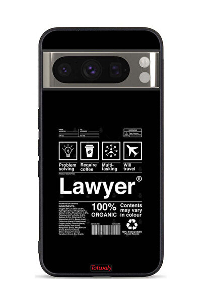 Tolwak غطاء حماية لهاتف Google Pixel 8 Pro بملصق محامٍ