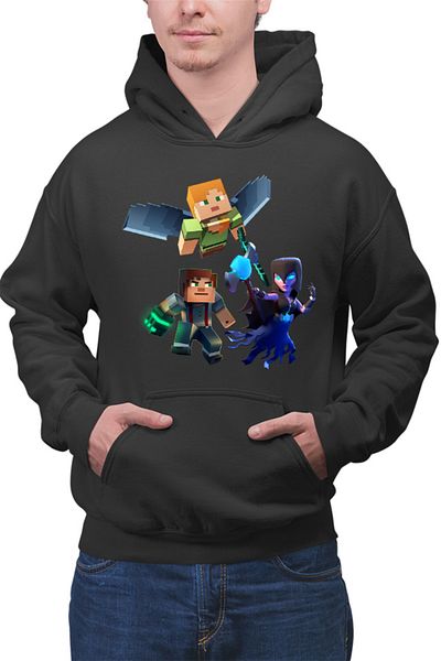 OEM Men's Hoodie Minecraft Elytra End Clash of Clans Mage Survival