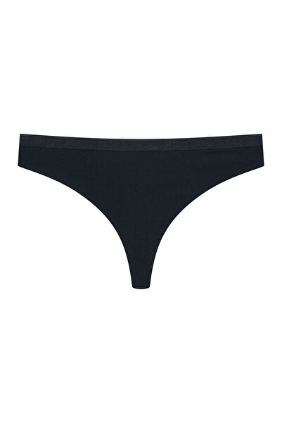 Bloovii Chiloți tanga pentru femei, material fin și bandă elastică cu logo | Lacteem