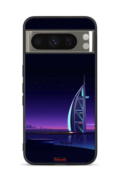 Tolwak Google Pixel 8 Pro Protective Case Cover Burj Arab Digital Art