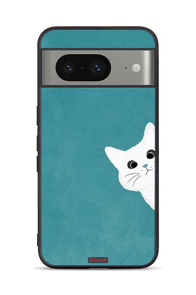 Tolwak Google Pixel 8 Protective Case Cover Cat Appearing